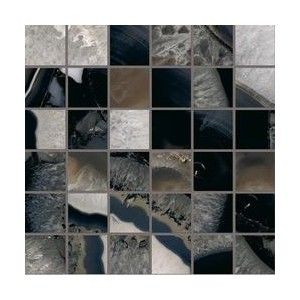 TELE DI MARMO PRECIOUS  30X30  MOSAICO 5X5 AGATE BLACK FULL LAPPATO - EMILCERAMICA  EM4V EMILCERAMICA - 1