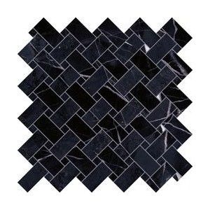 TELE DI MARMO REVOLUTION  30X30  INTRECCI CALACATTA BLACK NATURALE - EMILCERAMICA  EHPK EMILCERAMICA - 1