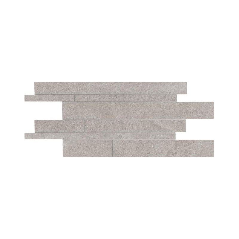 STONE PROJECT 30X60 MOSAICO LISTELLI  M63668 SFALSATI GREY MIX - ERGON EMILGROUP E1EY ERGON EMILGROUP - 1