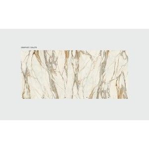Infinito 2.0 CALACATTA MACCHIA VECCHIA GLOSSY  120X278 cm 6,5 mm  - CERAMICA FONDOVALLE INF1878 CERAMICA FONDOVALLE - 1