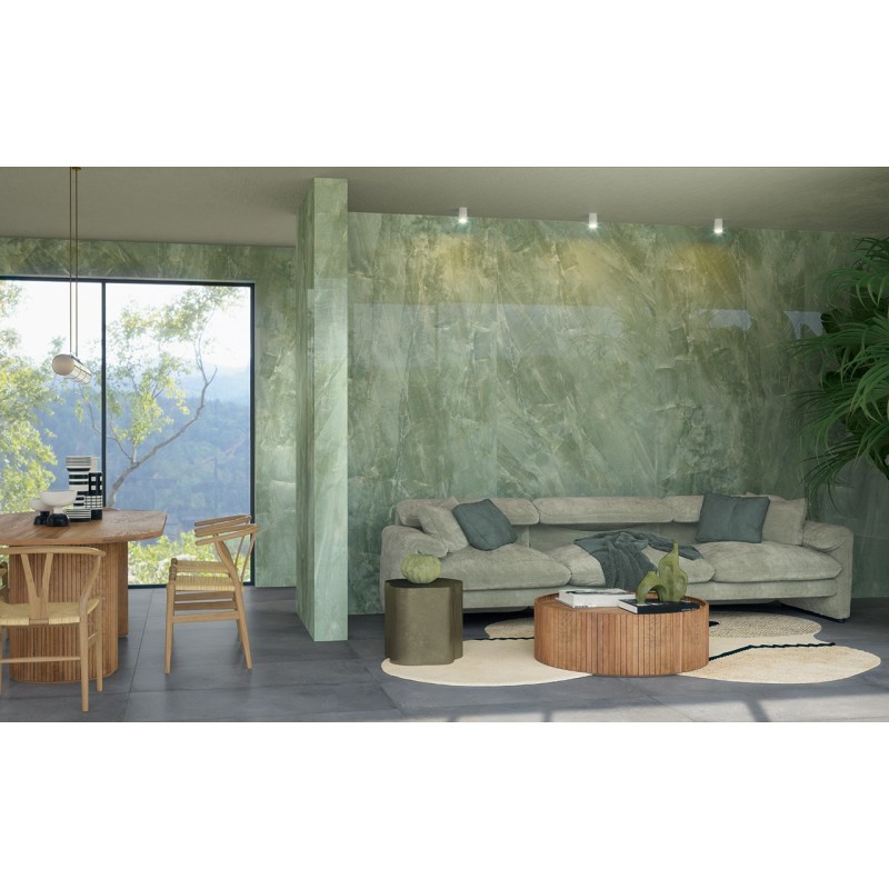 Infinito 2.0 EMERALD GREEN GLOSSY 120X278 cm 6,5 mm  - CERAMICA FONDOVALLE INF1757 CERAMICA FONDOVALLE - 1