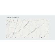 Infinito 2.0 CALACATTA WHITE GLOSSY 120X278 cm 6,5 mm  - CERAMICA FONDOVALLE INF1183 CERAMICA FONDOVALLE - 1