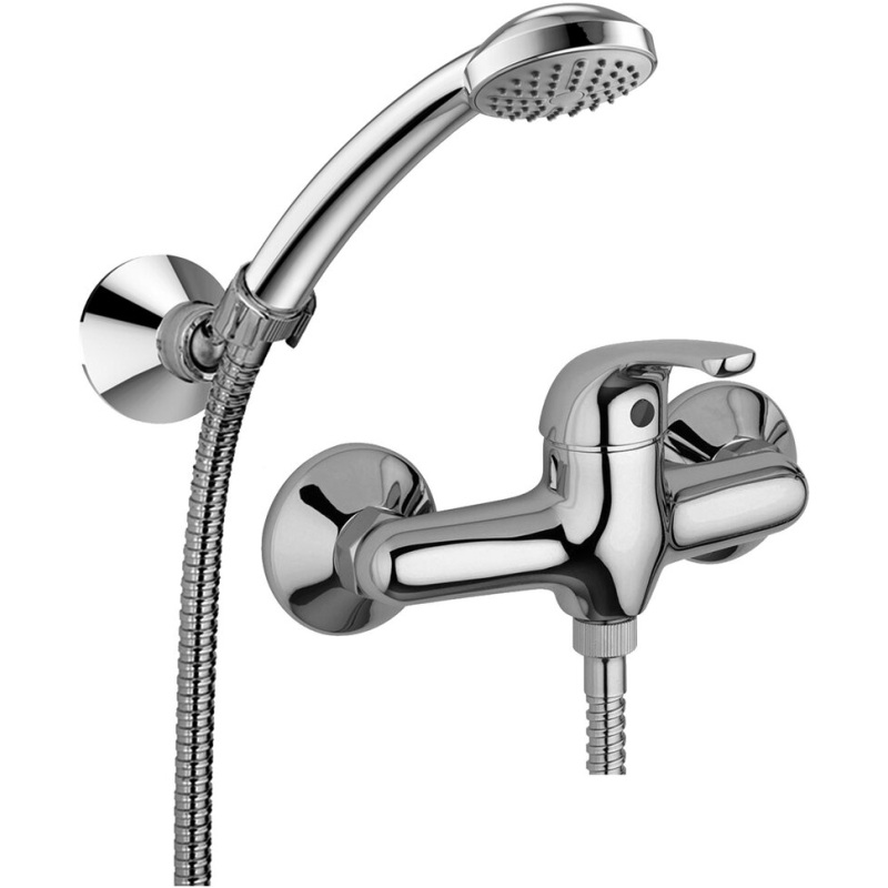 APOLLO 3 Shower Mixer with wall support Chrome - Paffoni APM3 168D CR RUBINETTERIA PAFFONI - 1