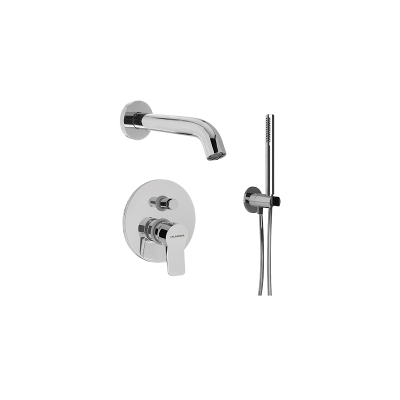 APP Set Vasca monocomando incasso e Bocca di erogazione  Cromo - Ceramica Flaminia AP296 CERAMICA FLAMINIA - 1