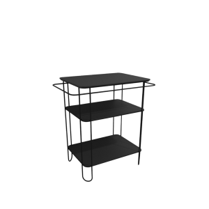 FILO 60 Stainless steel structure with Matt Black shelves and top CERAMICA FLAMINIA FI60SVNE CERAMICA FLAMINIA - 1