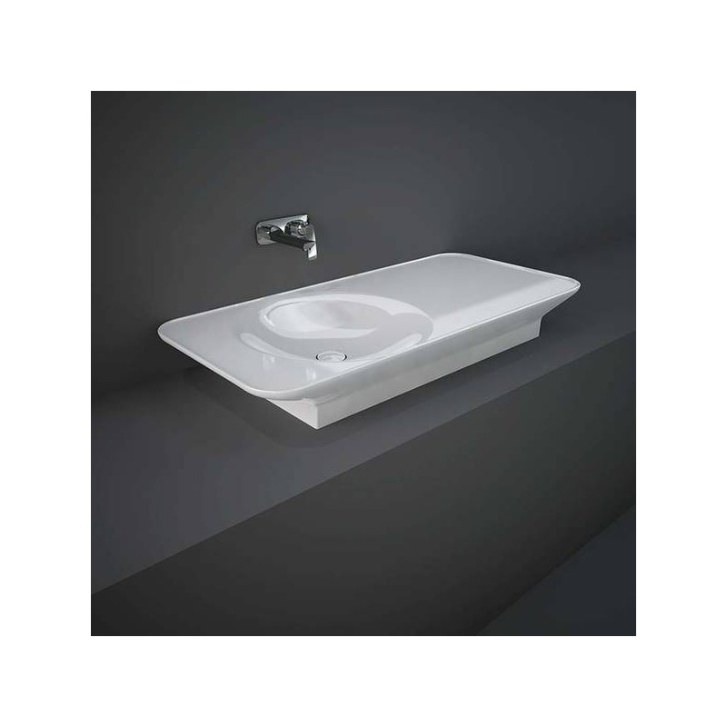 VALET Lavabo suspendu 112 cm étagère droite Rak Ceramics VALWB11200AWHA RAK CERAMICS - 1