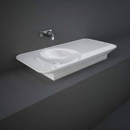 VALET Lavabo suspendu 112 cm étagère droite Rak Ceramics VALWB11200AWHA RAK CERAMICS - 1