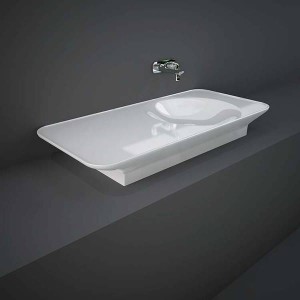 VALET Wandwaschbecken 112 cm, linkes Regal Rak Ceramics VALWB11300AWHA RAK CERAMICS - 1