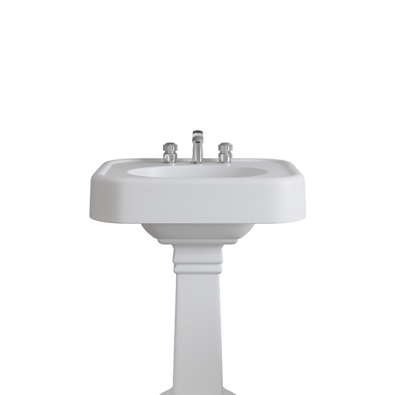 Blues WHITE TEC PLUS WASHBASIN L71xH24xD56.5 DEVON & DEVON DEVON&DEVON - 1