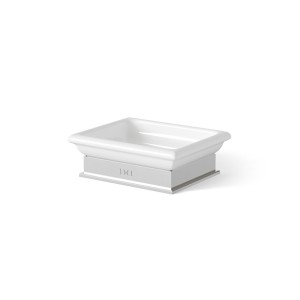 CUBE Countertop soap dish L14.5xH4.3xD11.7 with chrome finish DEVON & DEVON DEVON&DEVON - 1