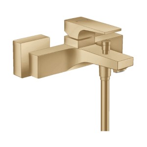 Metropol - Single lever manual bath mixer for exposed installation with lever handle - brushed bronze HANSGROHE  32540140