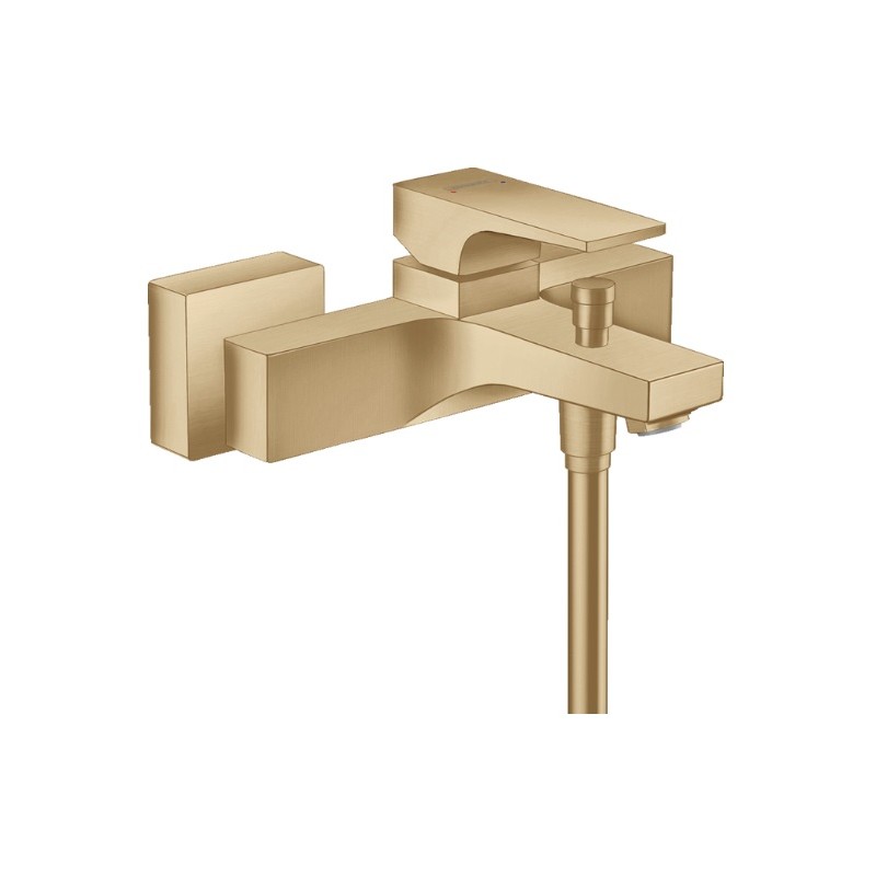 Metropol - Single lever manual bath mixer for exposed installation with lever handle - brushed bronze HANSGROHE  32540140