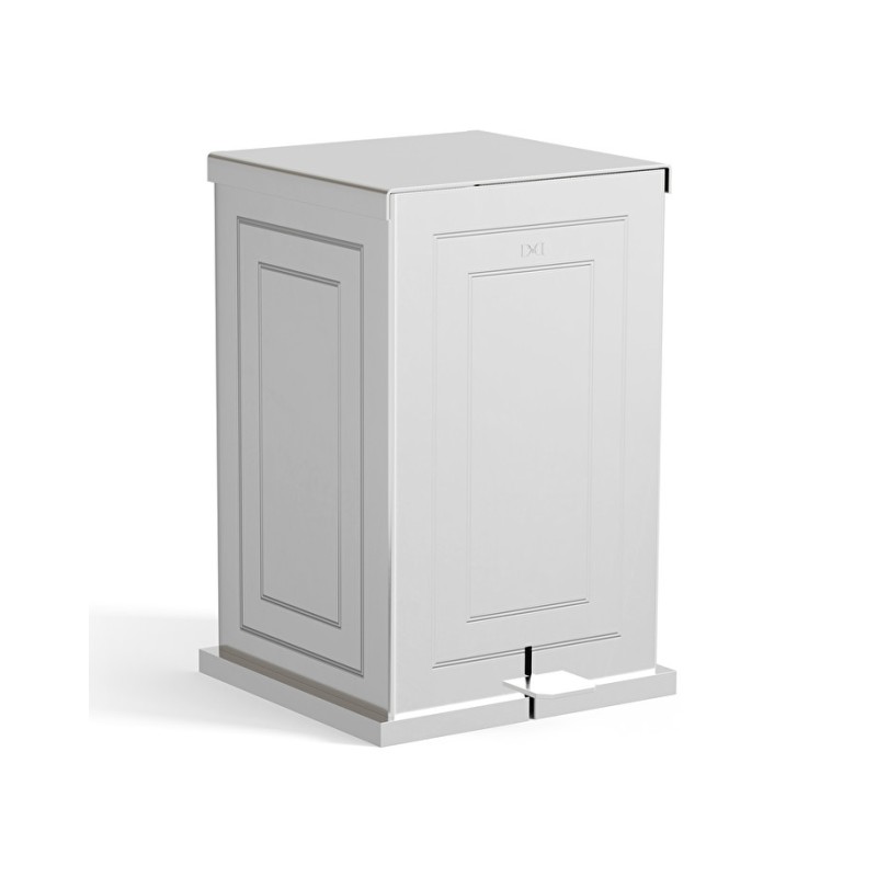 CUBE Cestino con pedale L22xH33xD25,2 con finitura Cromo DEVON & DEVON DEVON&DEVON - 1