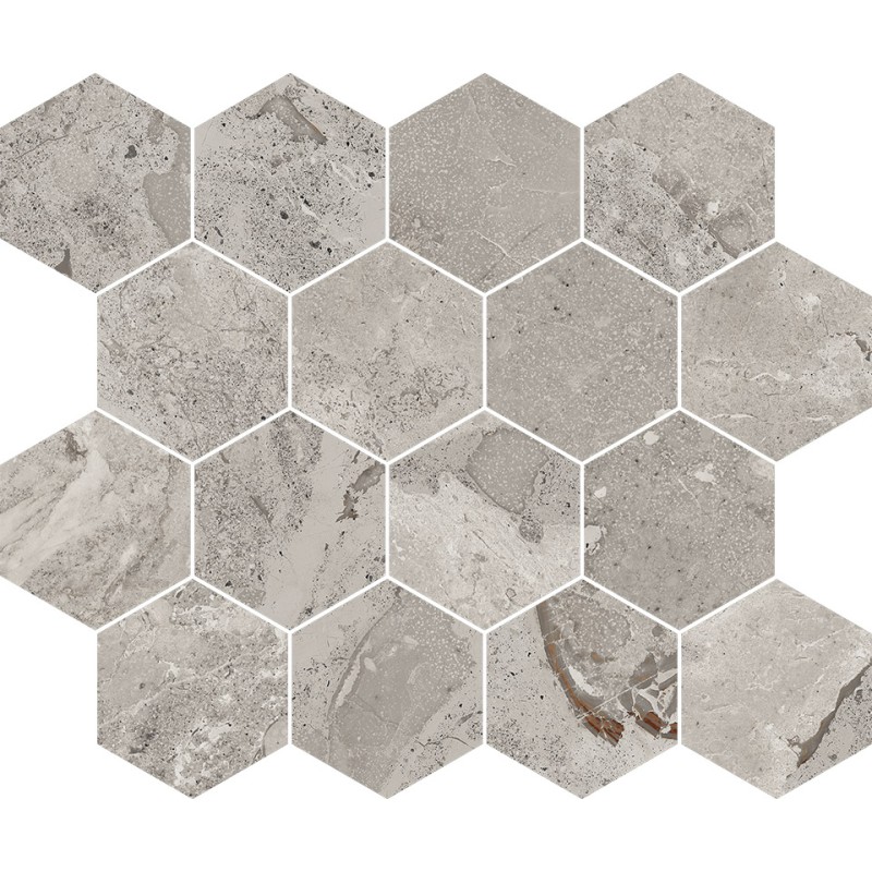 Karnis MOSAIK Esagona Grey POLIERT 33x27,5 - CERDOMUS 97432 CERDOMUS - 1