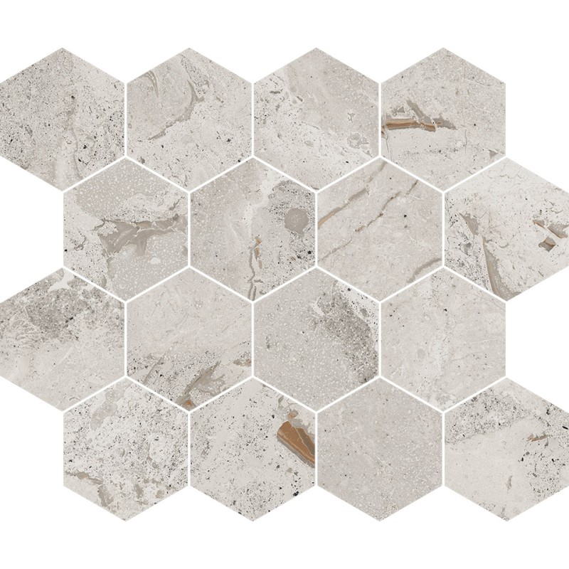 Karnis Mosaico Esagona Silver Levigato 33x27,5 - CERDOMUS 97435 CERDOMUS - 1