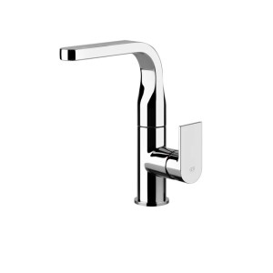 VIA MANZONI Sink mixer without waste with flexible connection hoses GESSI