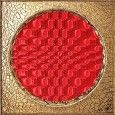 CITTA' DI FAENZA GEO ROSSO DECORATION ORO GLOSSY 6X6 - IRIS 511059 IRIS CERAMICA - 1