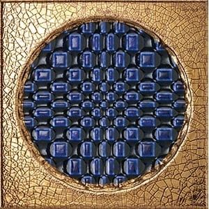 CITTA' DI FAENZA GEO BLU DECORATION ORO GLOSSY 6X6 - IRIS 511061 IRIS CERAMICA - 1