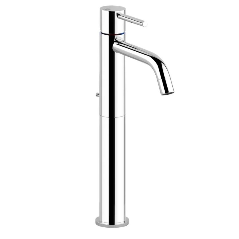 VIA TORTONA High Sink Mixer with drain with flexible connection hoses GESSI