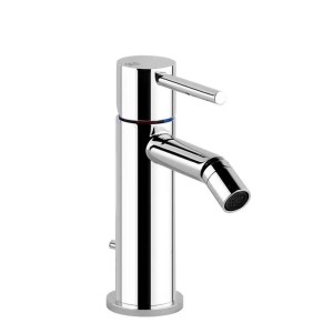 VIA TORTONA Bidetmischer mit Ablauf mit GESSI Anschlussschläuchen