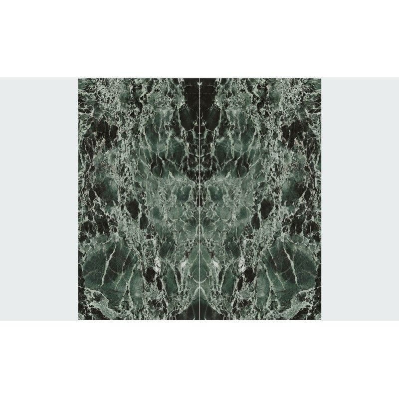INFINITO 2.0 GREEN DENIS POLISHED BOOKMATCH B 163X324 - FONDOVALLE INF2456 CERAMICA FONDOVALLE - 1