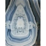 INFINITO 2.0 AGATE BLUE VELVET POLISHED BOOKMATCH B 163X324 - FONDOVALLE INF2434 CERAMICA FONDOVALLE - 1