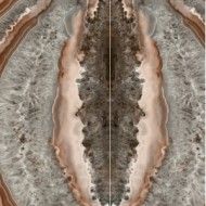 INFINITO 2.0 AGATE CRYSTAL LACE POLISHED BOOKMATCH A 163X324 - FONDOVALLE INF2437 CERAMICA FONDOVALLE - 1