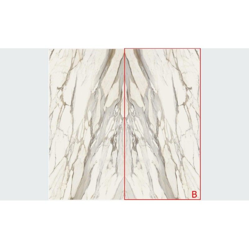 INFINITO 2.0 CALACATTA GOLD HONED BOOKMATCH A 163X324 - FONDOVALLE INF448 CERAMICA FONDOVALLE - 1