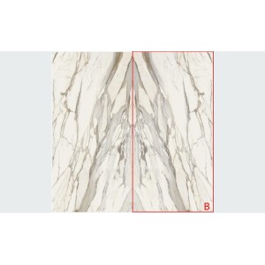 INFINITO 2.0 CALACATTA GOLD NATURAL BOOKMATCH A 163X324 - FONDOVALLE INF1370 CERAMICA FONDOVALLE - 1