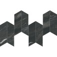 Marvel Diva Black Tempest Mosaico Chevron 17,5x46,3  Velvet  - CERAMICHE ATLAS CONCORDE AYD5 CERAMICHE ATLAS CONCORDE - 1