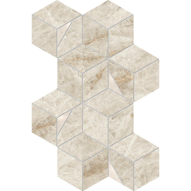 Marvel Diva Taj Mahal MOSAIK Hex 40,3x23,3 Gelaeppt   - CERAMICHE ATLAS CONCORDE AYLQ CERAMICHE ATLAS CONCORDE - 1