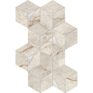 Marvel Diva White Everest Mosaico Hex 40,3x23,3 Lappato   - CERAMICHE ATLAS CONCORDE AYLR CERAMICHE ATLAS CONCORDE - 1