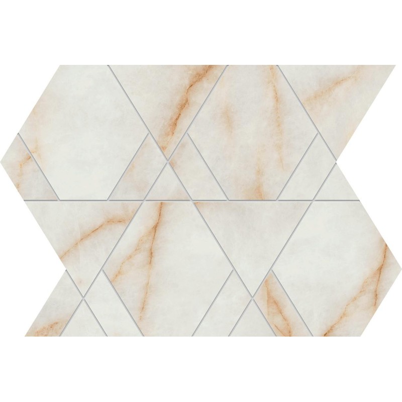 Marvel Diva Ice Crystal MOSAIK Triangle 28,9x33,4 Gelaeppt   - CERAMICHE ATLAS CONCORDE AYLT CERAMICHE ATLAS CONCORDE - 1