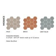 ALCHIMIA BRICK MOSAICO ESAGONI MOSAICO RETTIFICATO - FIORANESE CERAMICHE 0THC5M1 FIORANESE CERAMICHE - 1