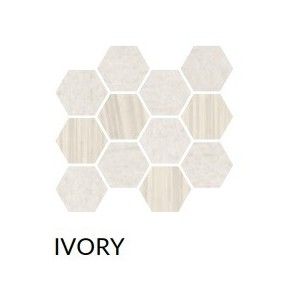 REMIXED IVORY MOSAICO EXAGONAL MIX RETTIFICATO - COEM BT1MS1R COEM CERAMICHE - 1