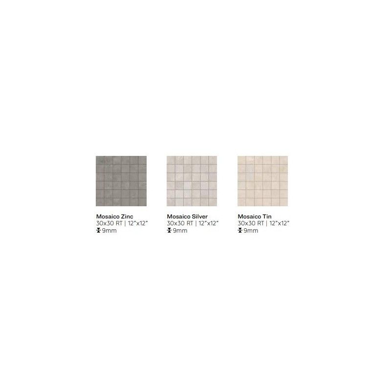 IRONY 30X30 SILVER MOSAICO - SUPERGRES ISIM CERAMICHE SUPERGRES - 1