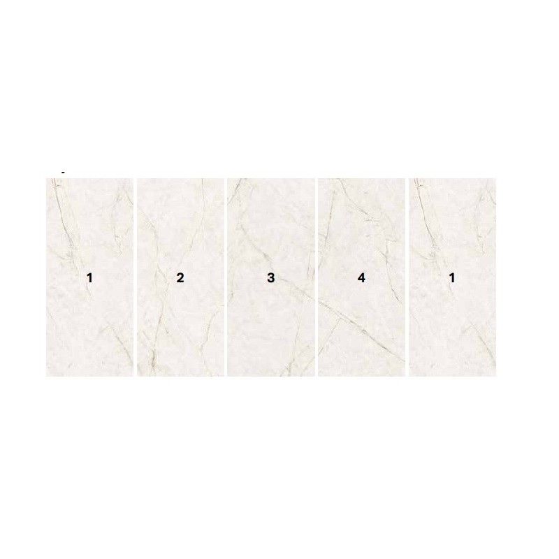 PURITY STYLE 120X278 VEIN MATCHING CRYSTAL LUX DECORO - SUPERGRES PCVM CERAMICHE SUPERGRES - 1