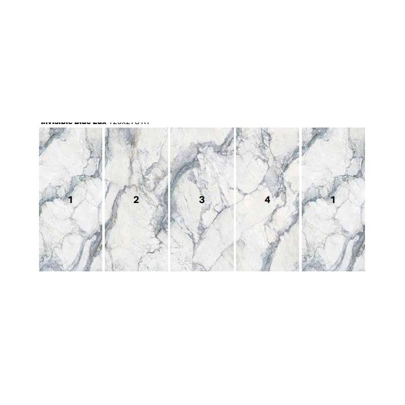 PURITY STYLE 120X278 VEIN MATCHING INVISIBLE BLUE LUX DECORO - SUPERGRES PMVX CERAMICHE SUPERGRES - 1