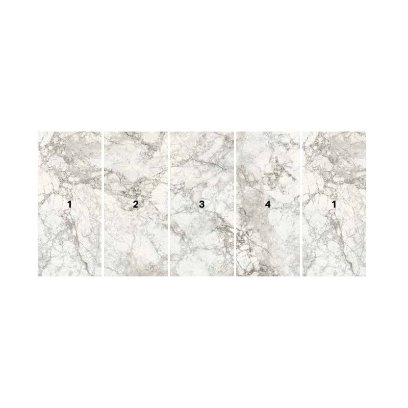 PURITY STYLE 120X278 VEIN MATCHING ARABESCATO LUX DECORO - SUPERGRES PVAX CERAMICHE SUPERGRES - 1