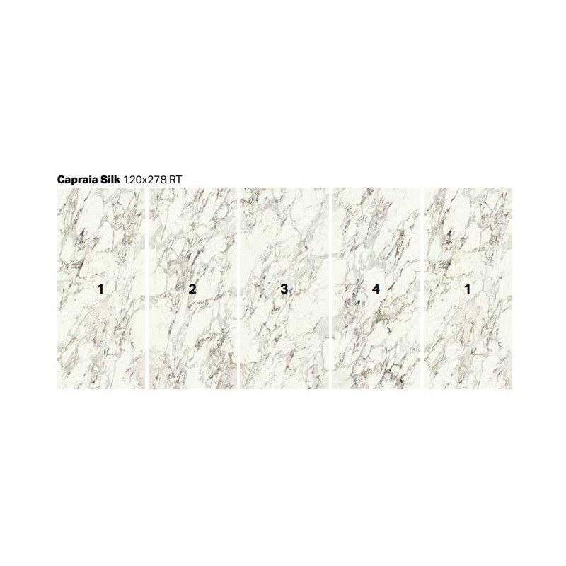 PURITY BRECCE 120X278 VEIN MATCHING CAPRAIA SILK C4 DECORO - SUPERGRES PCSV CERAMICHE SUPERGRES - 1