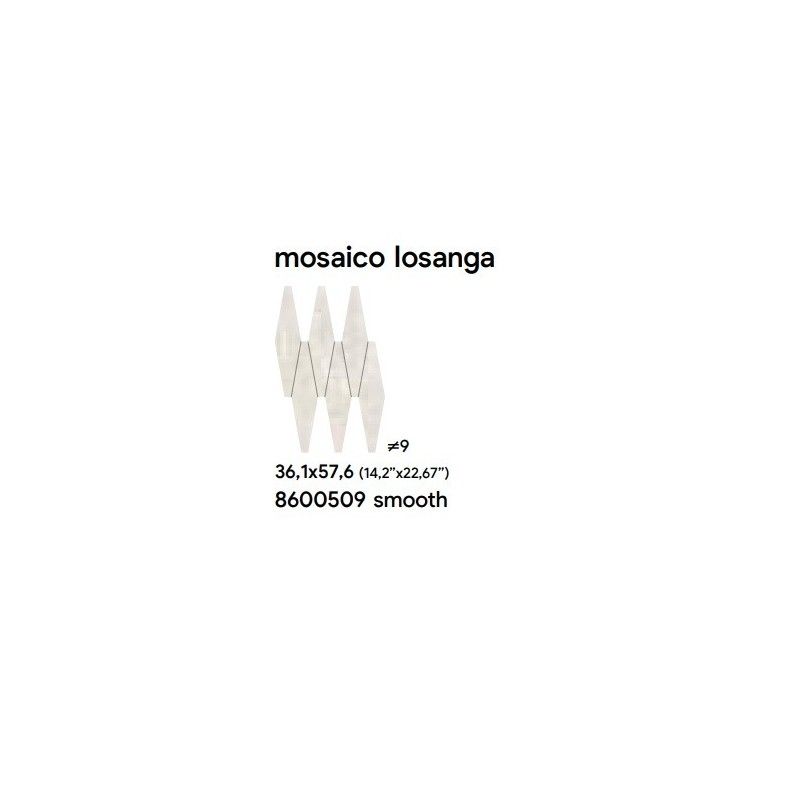ROYAL 36,1X57,6 IVORY SMOOTH MOSAIQUE LOSANGA - SAIME CERAMICHE 8600509 SAIME CERAMICHE - 1