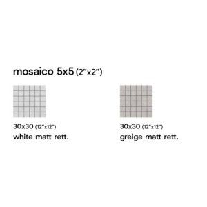 URBAN 30X30 WHITE NATUREL MOSAIQUE 3 - SAIME CERAMICHE 7600113 SAIME CERAMICHE - 1