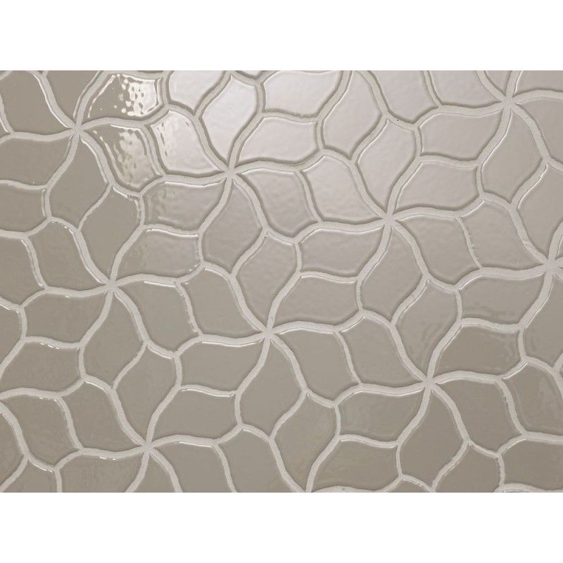 FLOWER GREY GLOSSY 23,5X41,1 - TYBFG69 01 MUTINA MUTINA - 1