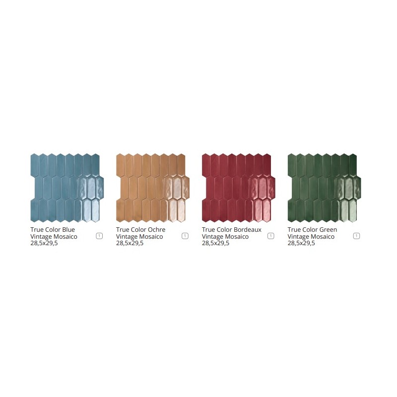 TRUE COLOR GREEN VINTAGE MOSAICO 28,5X29,5 - FAP CERAMICHE fTFG FAP CERAMICHE - 1