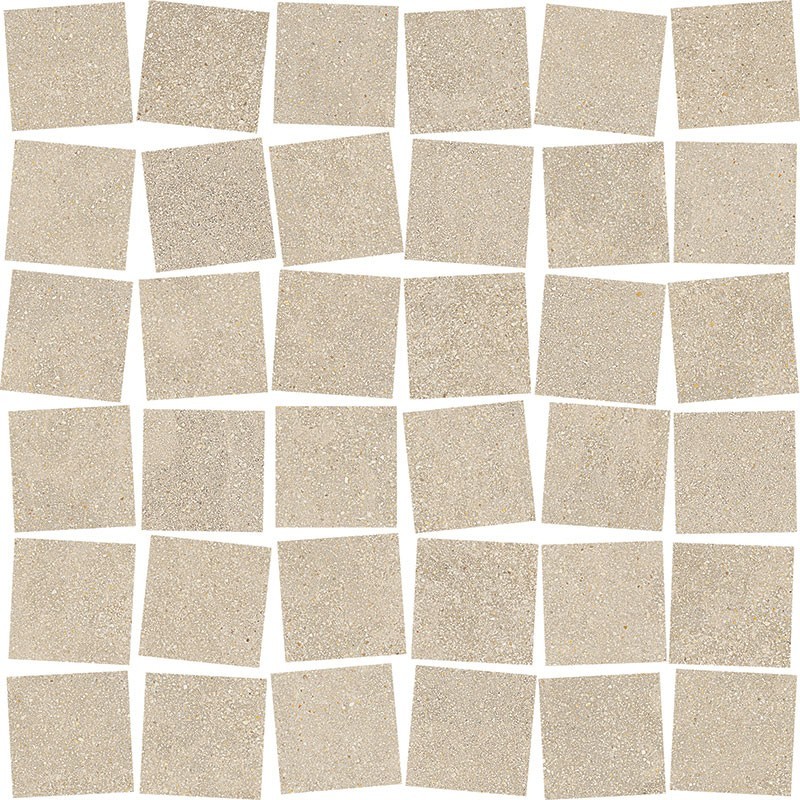 RECONCRETE RO 02 GEBUERSTET MOSAICO 36T BEIGE 30X30 - MIRAGE CBH8 MIRAGE - 1