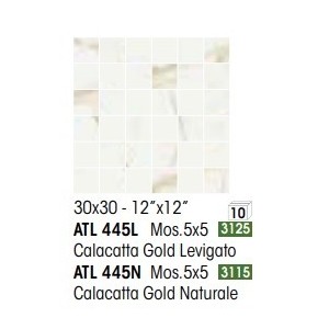 ATELIER MOSAICO 5X5 CALACATTA GOLD LUCIDO - NOVABELL ATL445L NOVABELL - 1