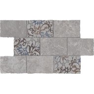 HERITAGE MOSAIK 30X45  MAJOR FLORITA DECO GREY NATURAL - Viva Emilgroup EGTT VIVA EMILGROUP - 1