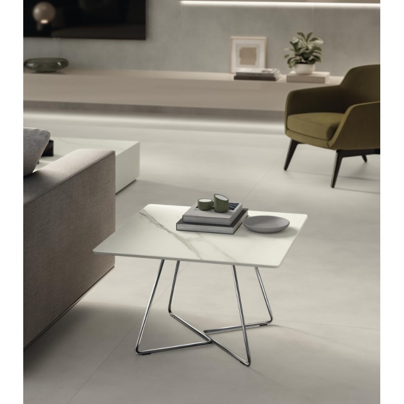 Tableau HABITAT TABLES CONTATTO A Table d'appoint avec plateau carré ATLAS CONCORDE