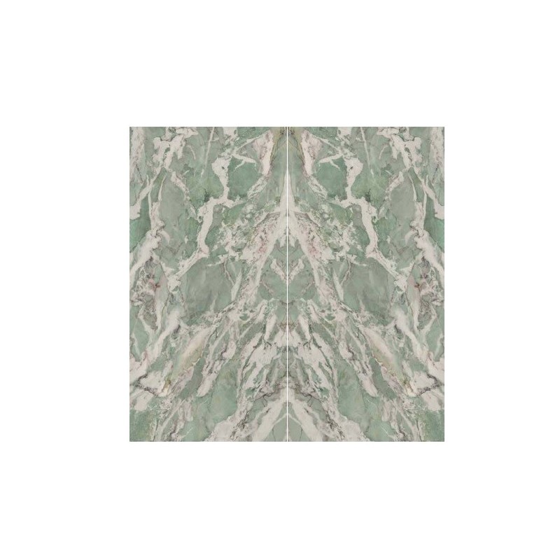 Infinito 2.0 TIFFANY GREEN POLISHED BOOKMATCH A  163x324 - CERAMICA FONDOVALLE INF3261 CERAMICA FONDOVALLE - 1