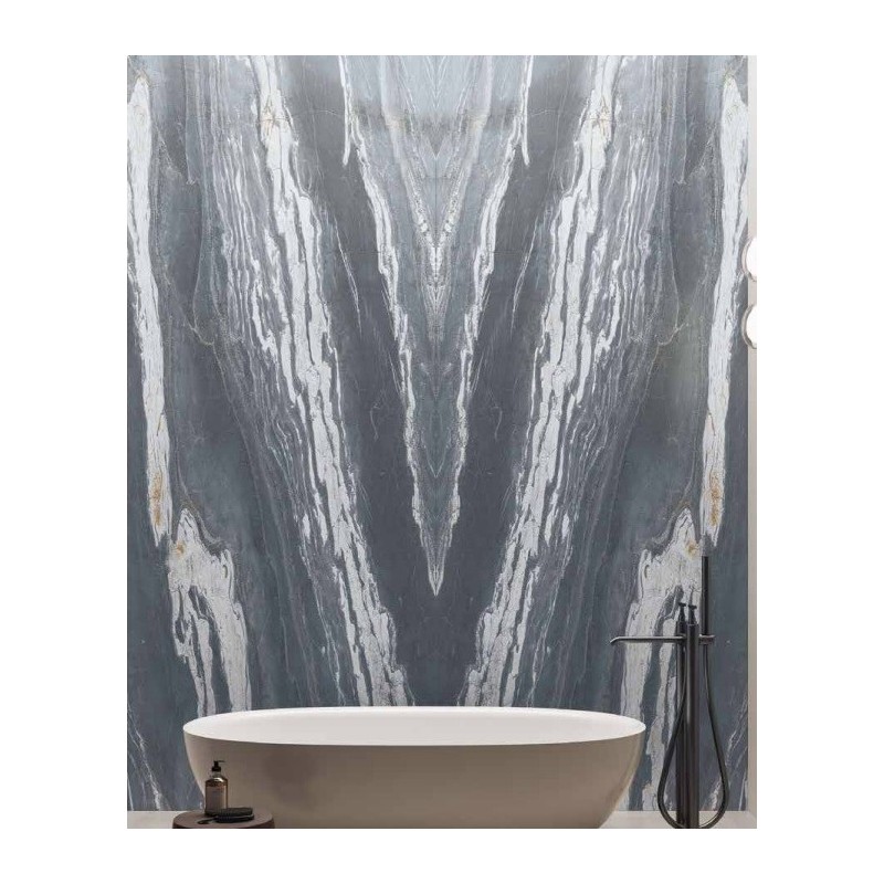 Stone Lab STONE LAB NEBULA GREY FULL 3D TEXTURE Bookmatch A 163x324 - CERAMICA FONDOVALLE STL225 CERAMICA FONDOVALLE - 1